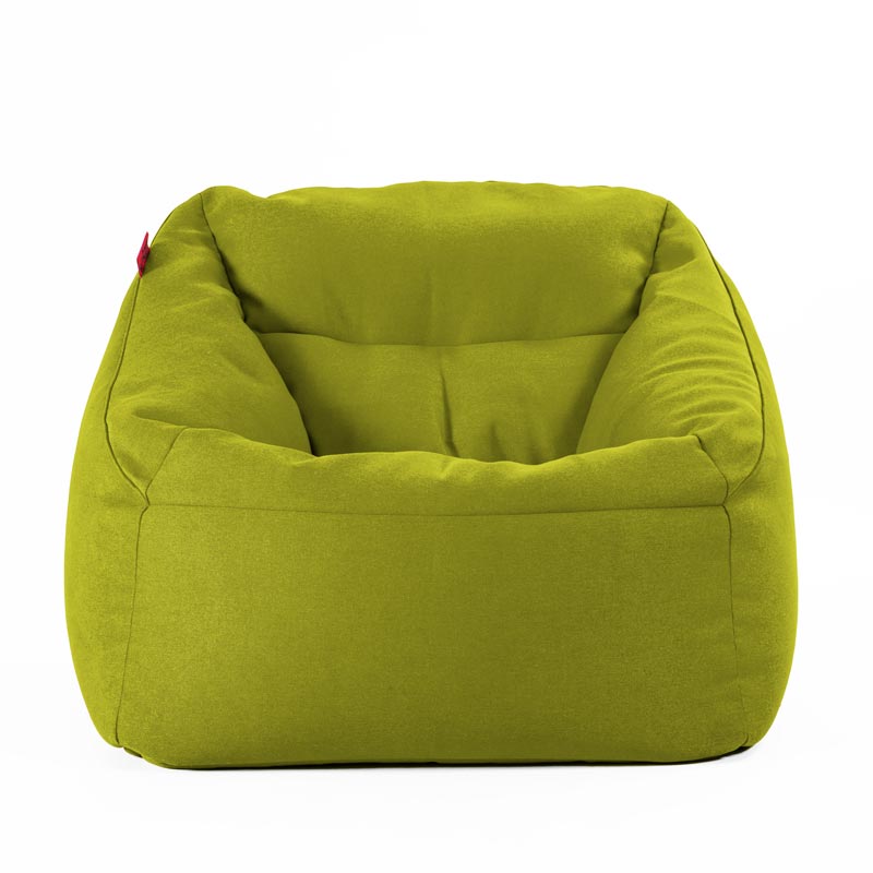 Pufs DUVI COZY - Zaļš, no priekšpuses
